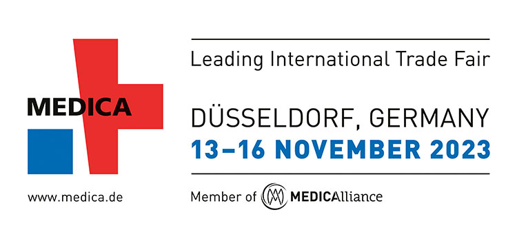 MEDICA Trade Fair, DUSSELDORF, GERMANY - NOVEMBER 2019, Simulator